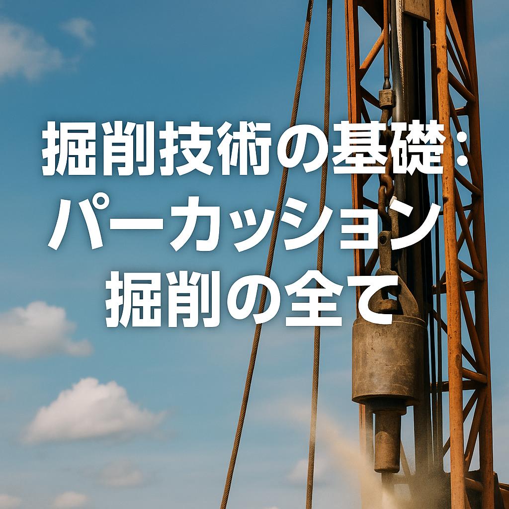 掘削技術の基礎：パーカッション掘削の全て
