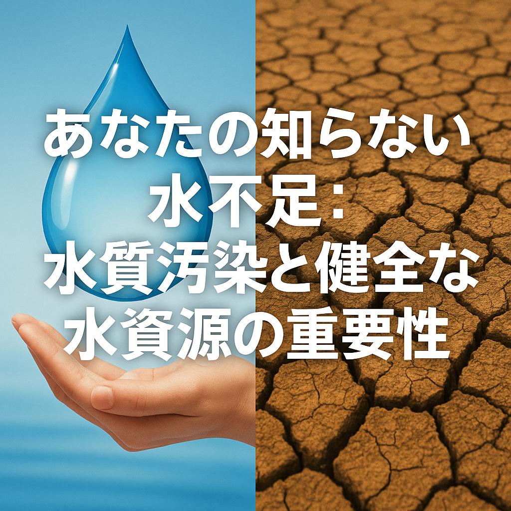 あなたの知らない水不足：水質汚染と健全な水資源の重要性