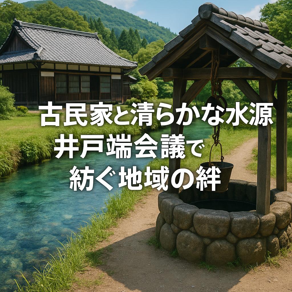 古民家と清らかな水源：井戸端会議で紡ぐ地域の絆