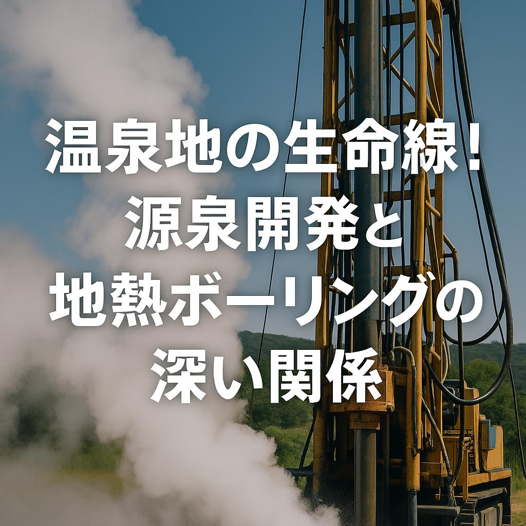 温泉地の生命線！源泉開発と地熱ボーリングの深い関係
