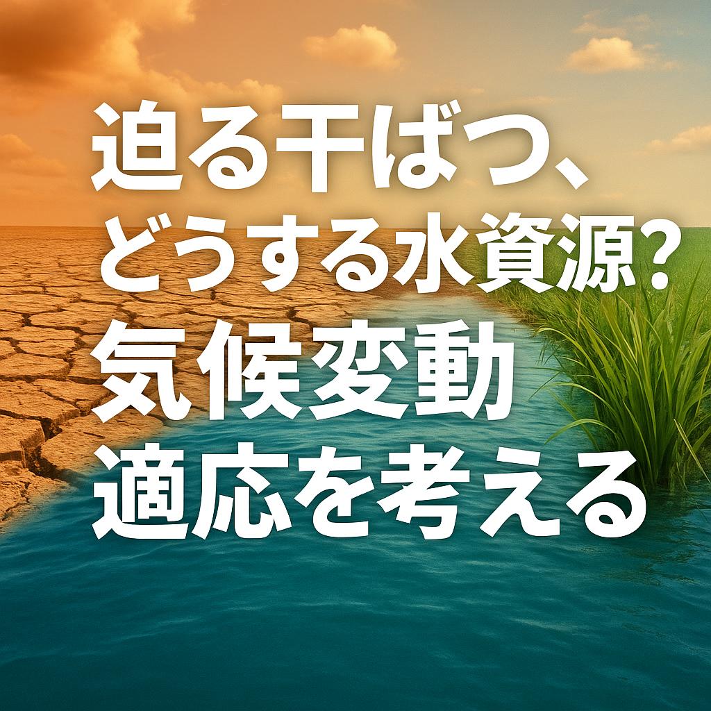 迫る干ばつ、どうする水資源？気候変動適応を考える