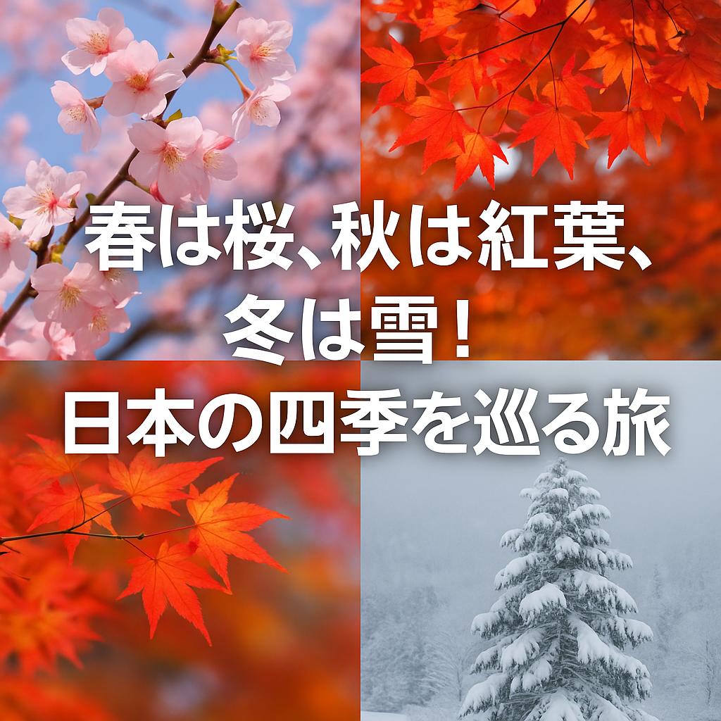 春は桜、秋は紅葉、冬は雪！日本の四季を巡る旅