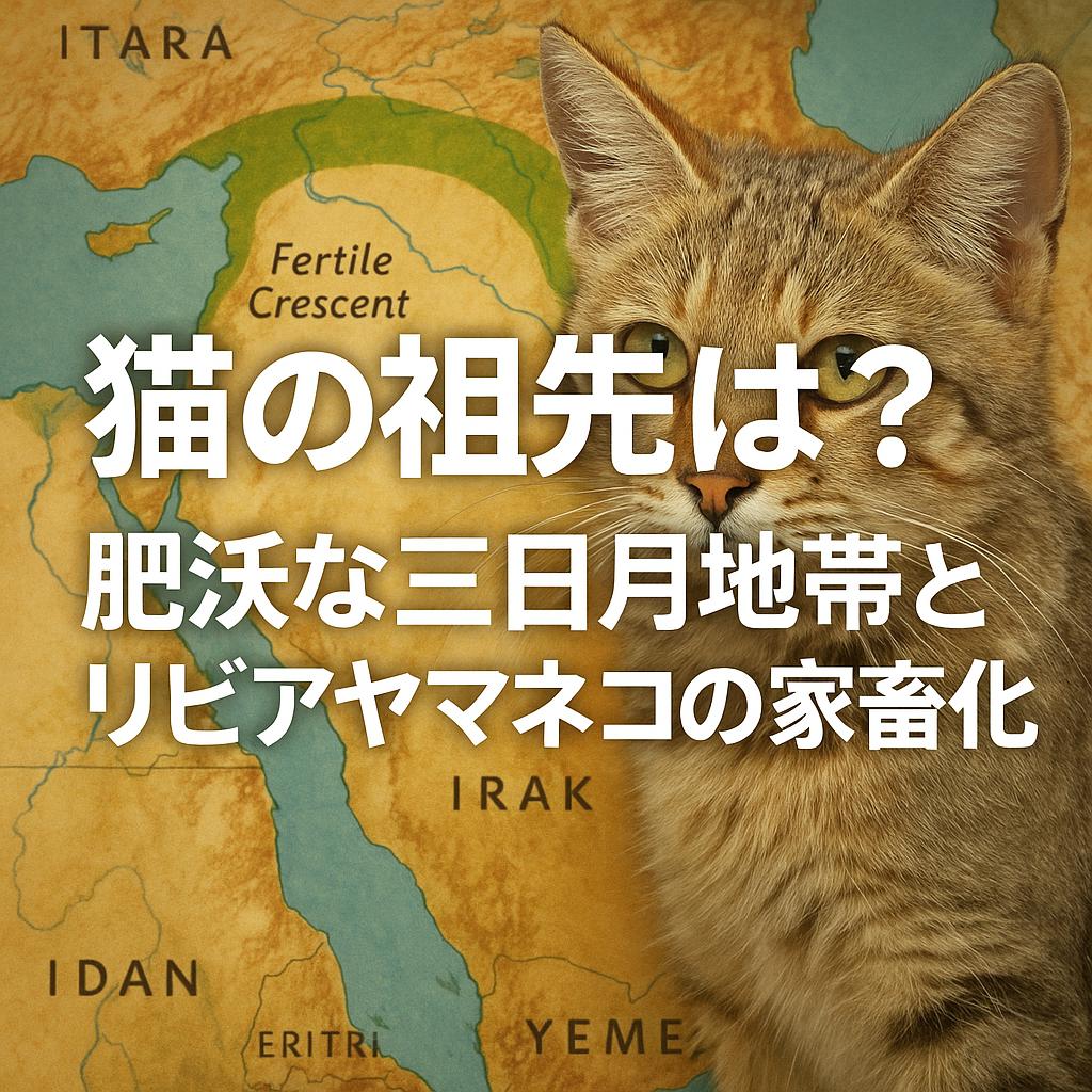 猫の祖先は？肥沃な三日月地帯とリビアヤマネコの家畜化