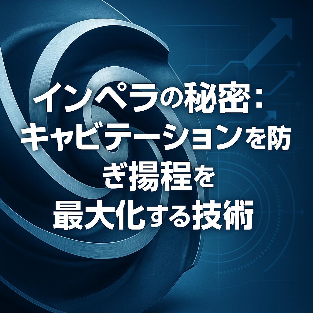 インペラの秘密：キャビテーションを防ぎ揚程を最大化する技術