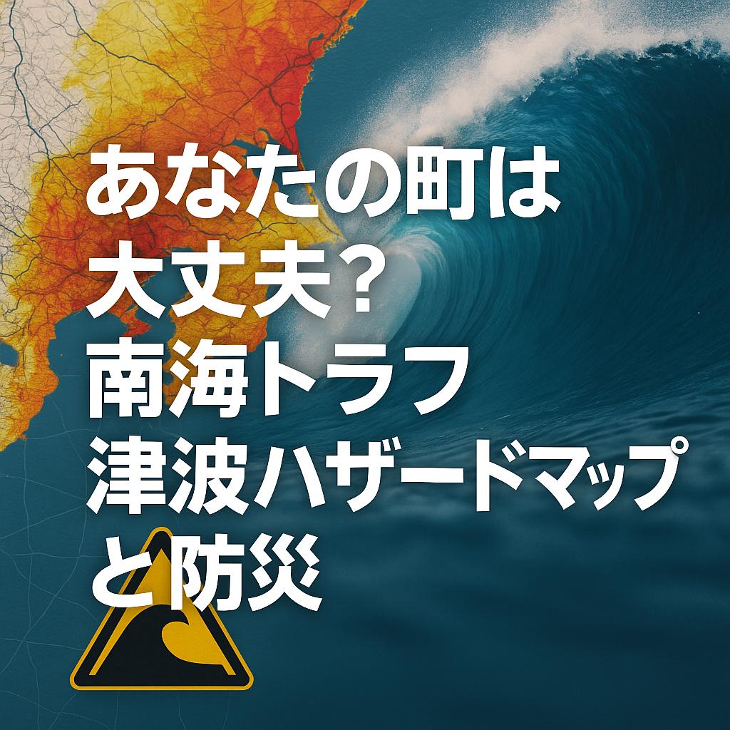 あなたの町は大丈夫？南海トラフ津波ハザードマップと防災