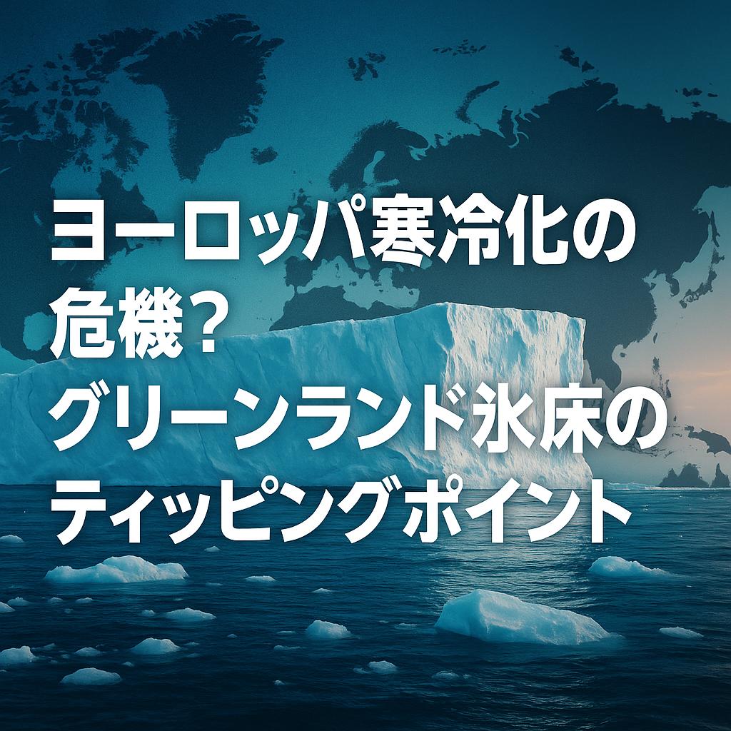 ヨーロッパ寒冷化の危機？グリーンランド氷床のティッピングポイント