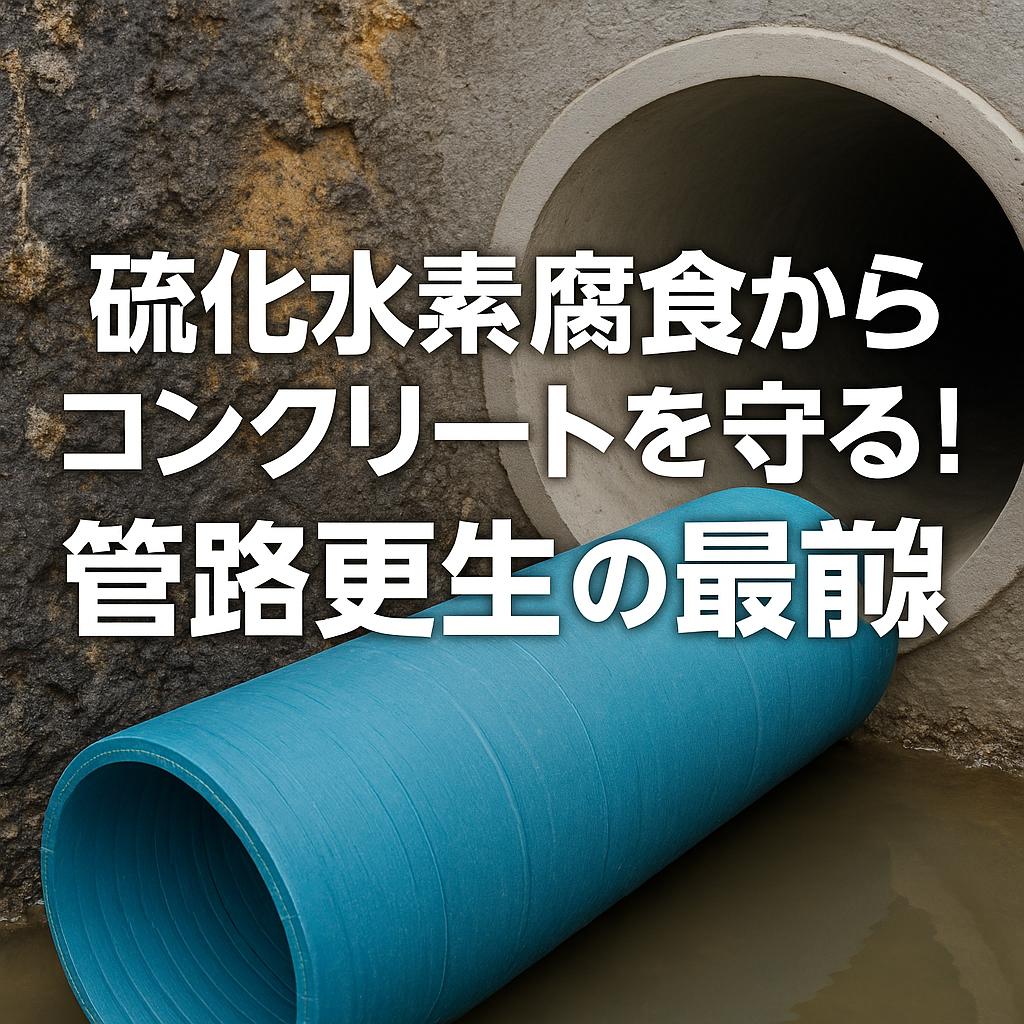 硫化水素腐食からコンクリートを守る！管路更生の最前線