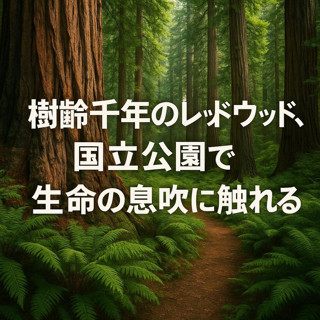 樹齢千年のレッドウッド、国立公園で生命の息吹に触れる
