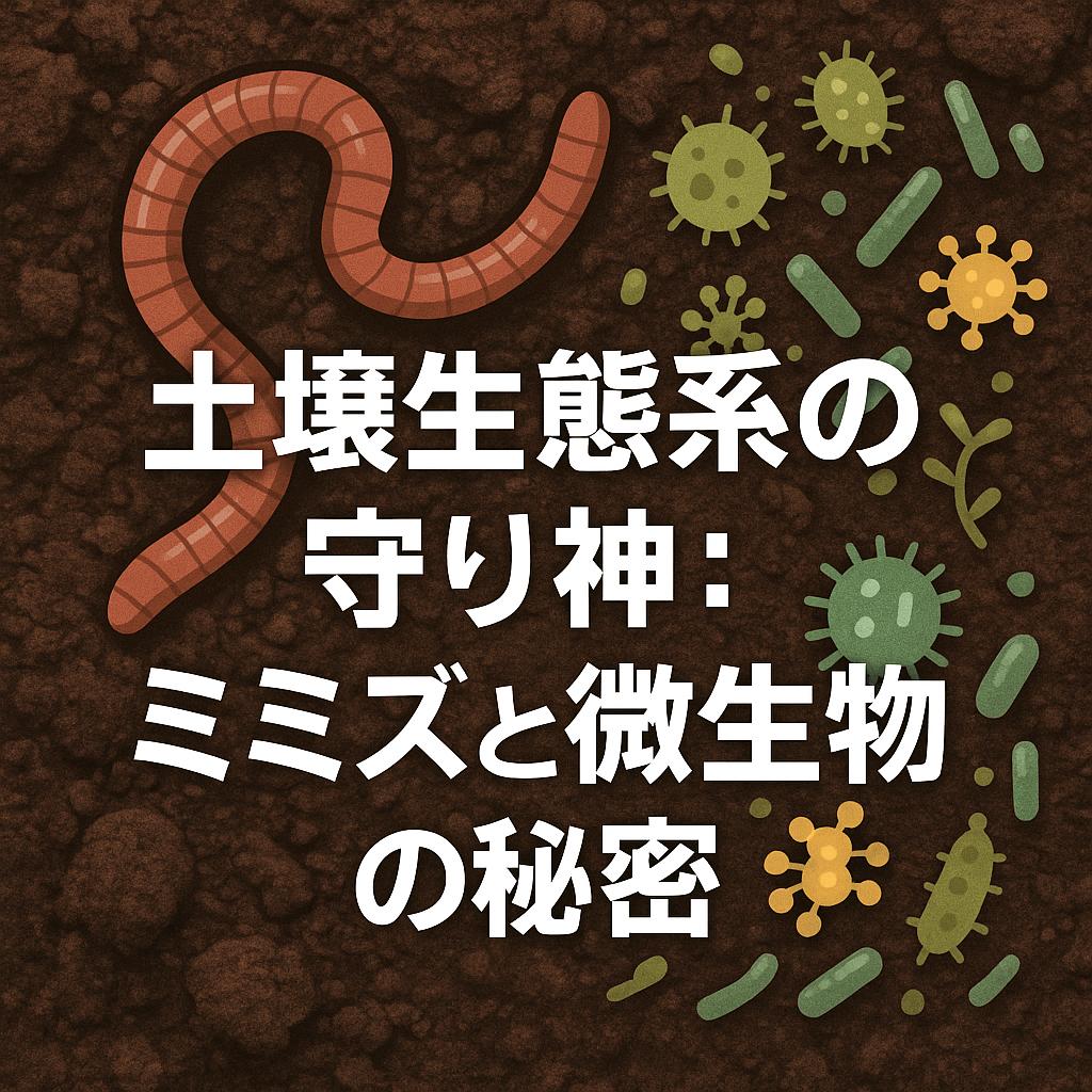 土壌生態系の守り神：ミミズと微生物の秘密