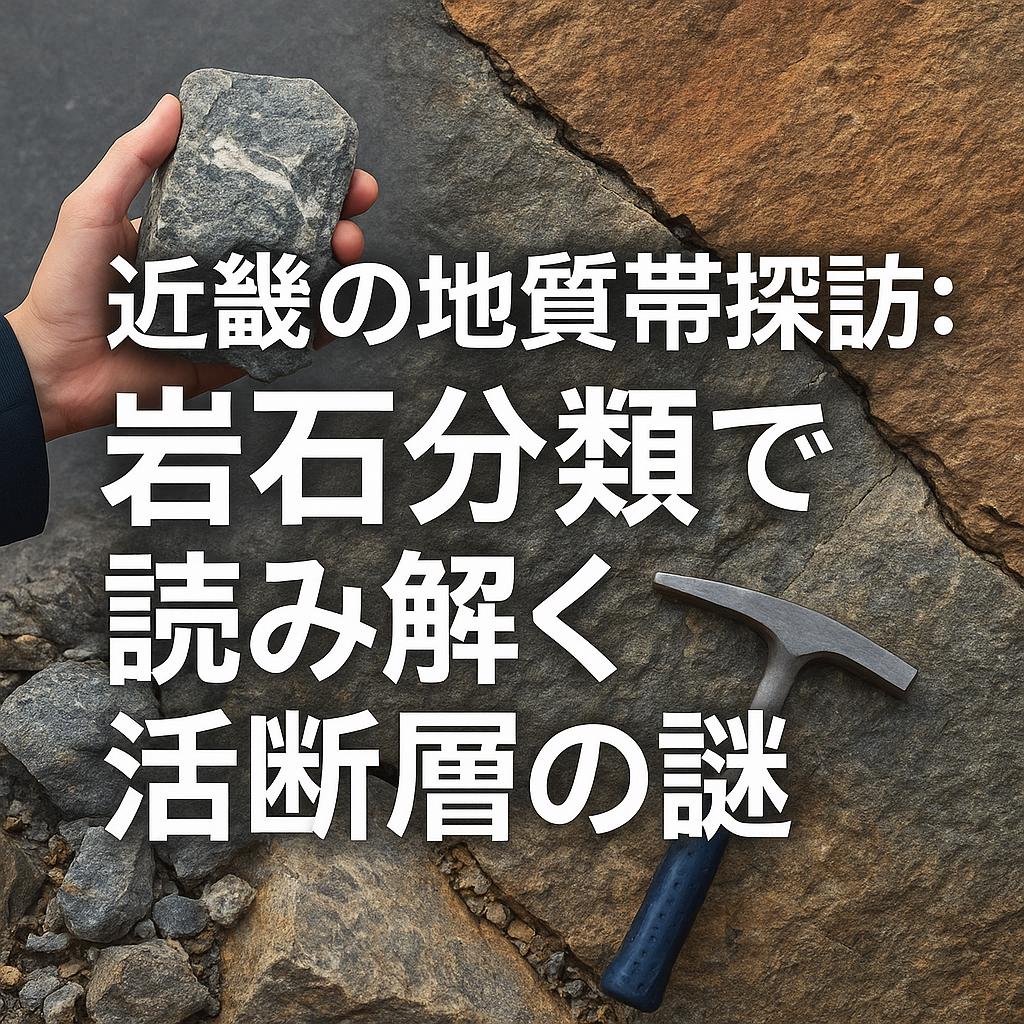 近畿の地質帯探訪：岩石分類で読み解く活断層の謎