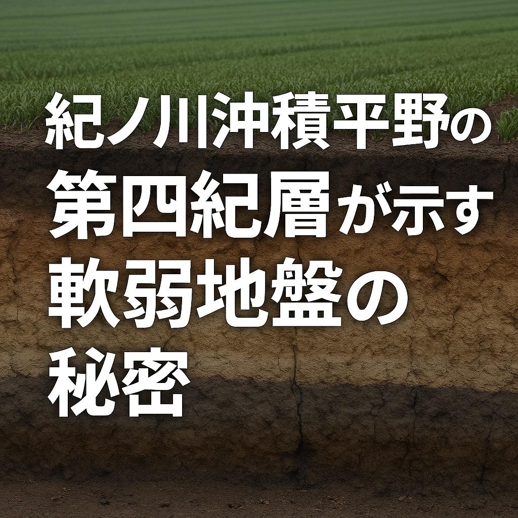 紀ノ川沖積平野の第四紀層が示す軟弱地盤の秘密