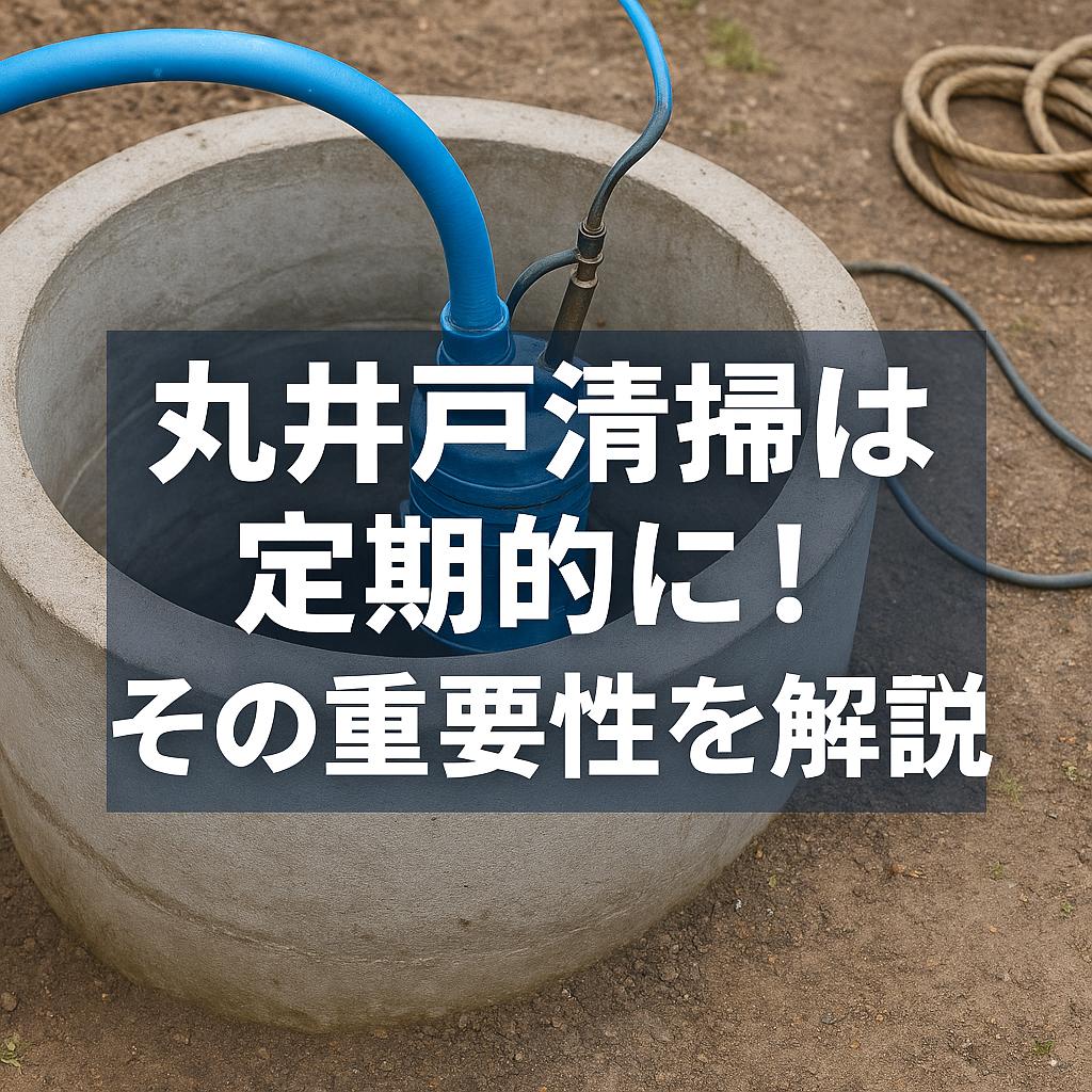 丸井戸清掃は定期的に！その重要性を解説