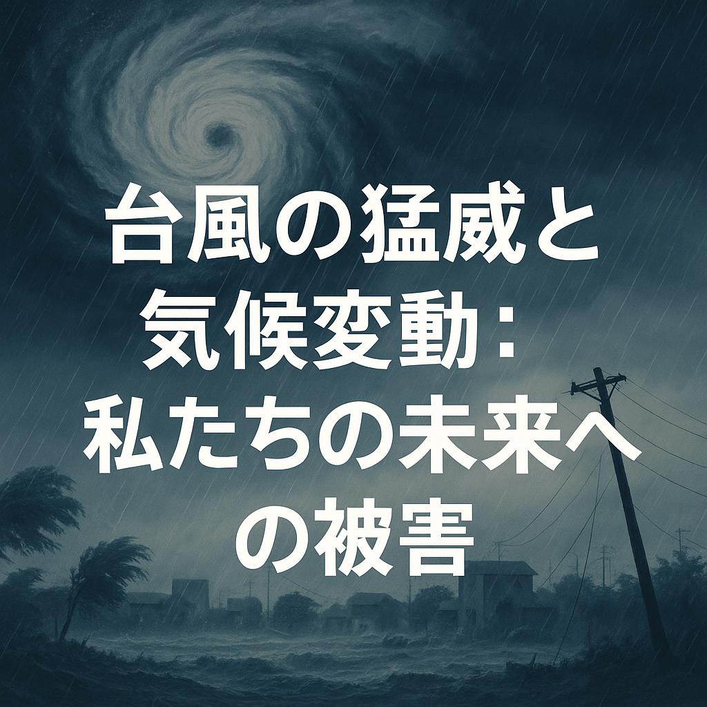 台風の猛威と気候変動：私たちの未来への被害