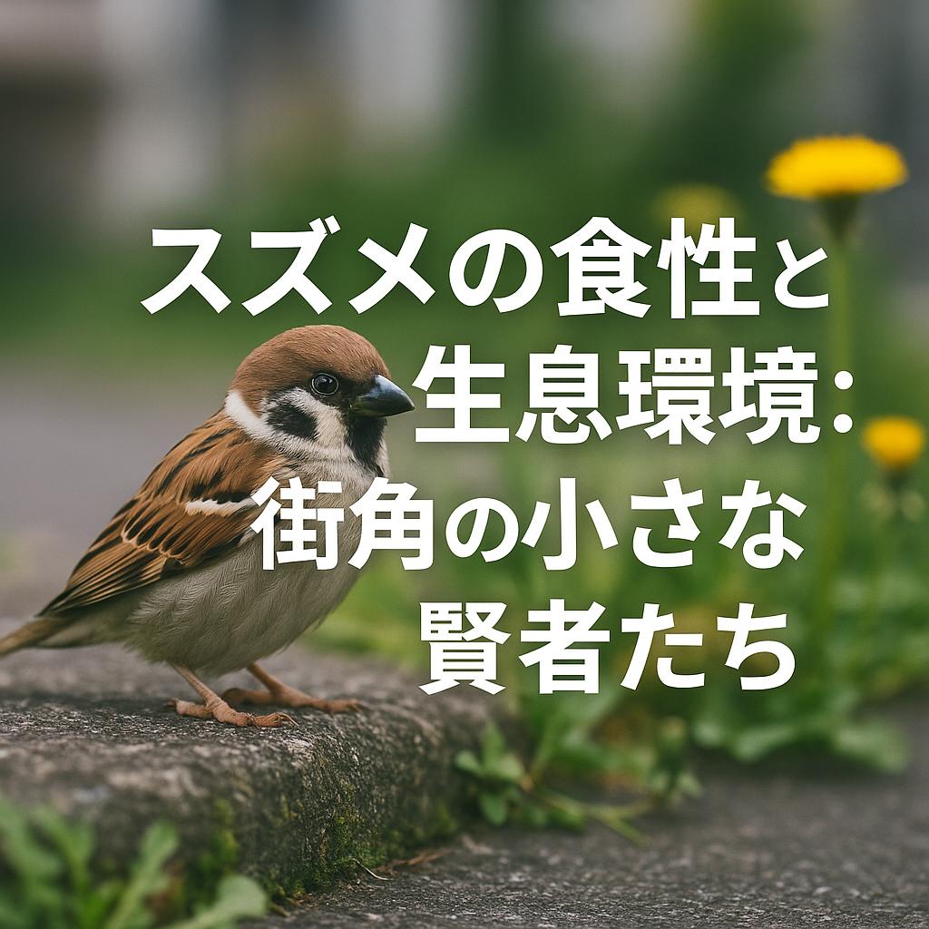 スズメの食性と生息環境：街角の小さな賢者たち