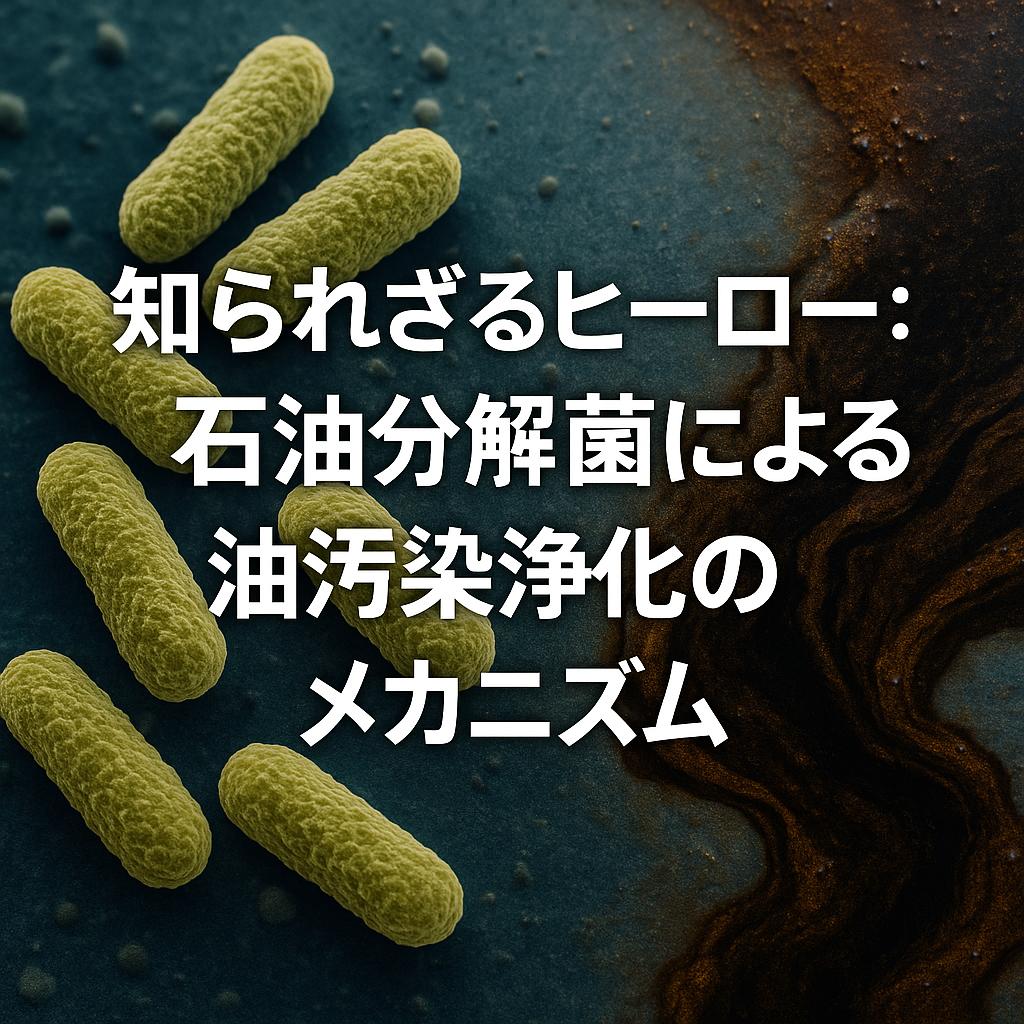 知られざるヒーロー：石油分解菌による油汚染浄化のメカニズム