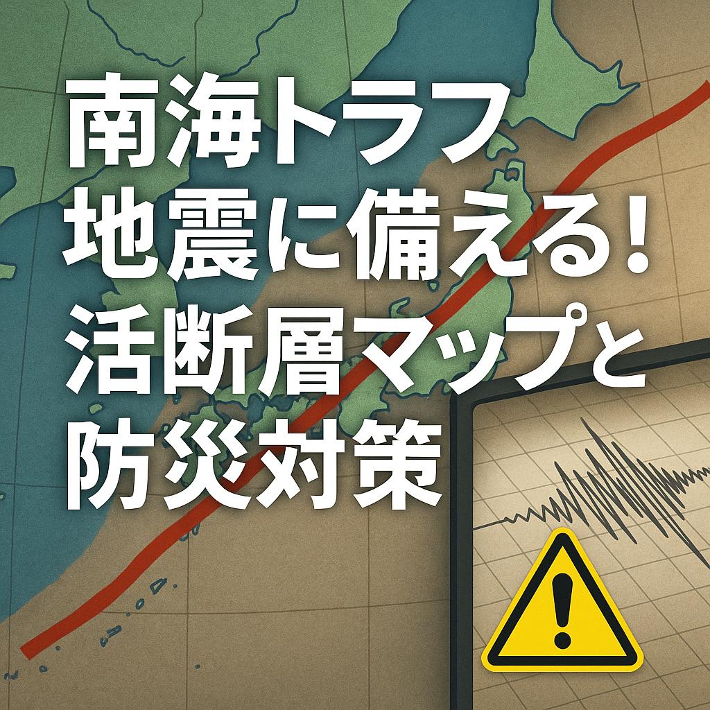 南海トラフ地震に備える！活断層マップと防災対策