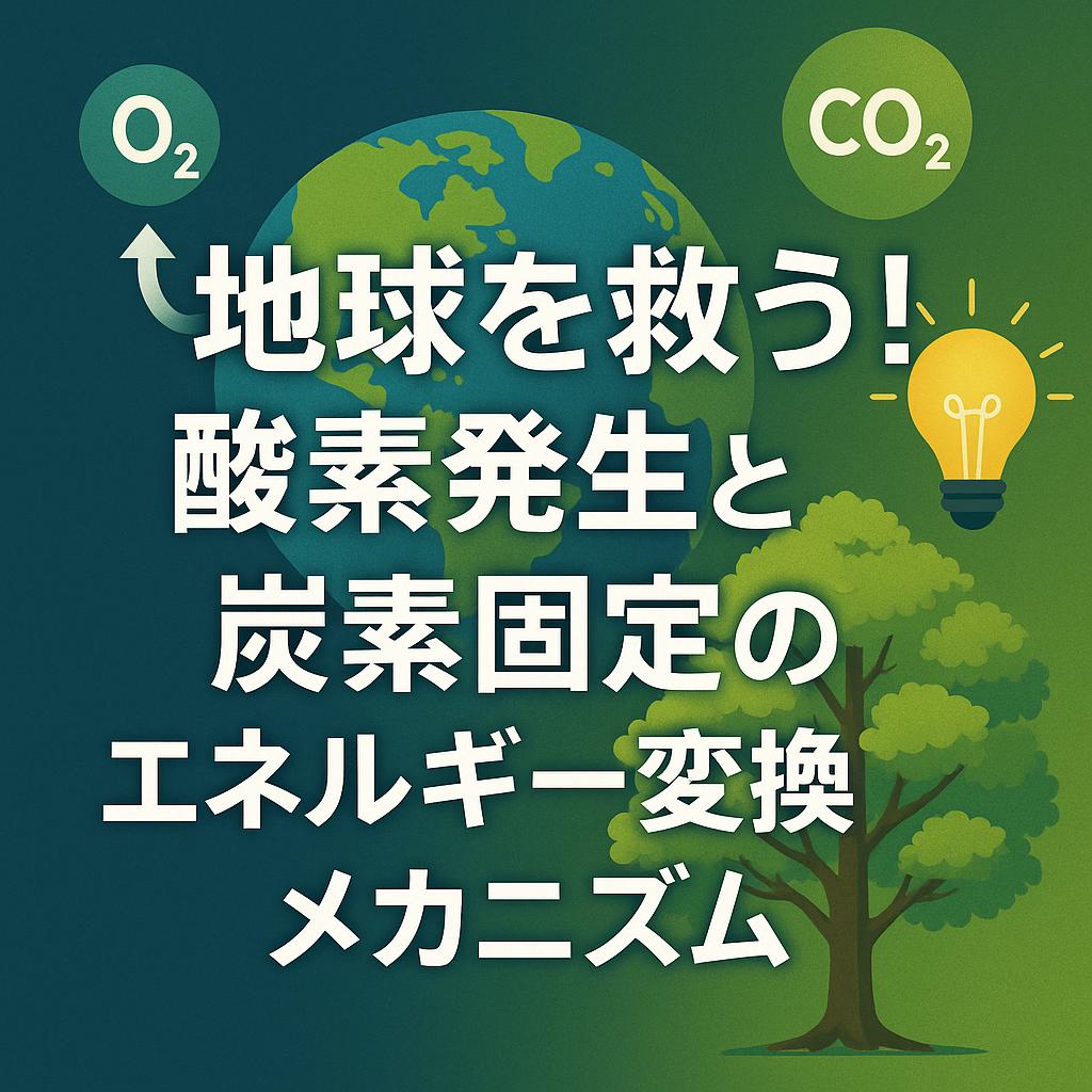 地球を救う！酸素発生と炭素固定のエネルギー変換メカニズム