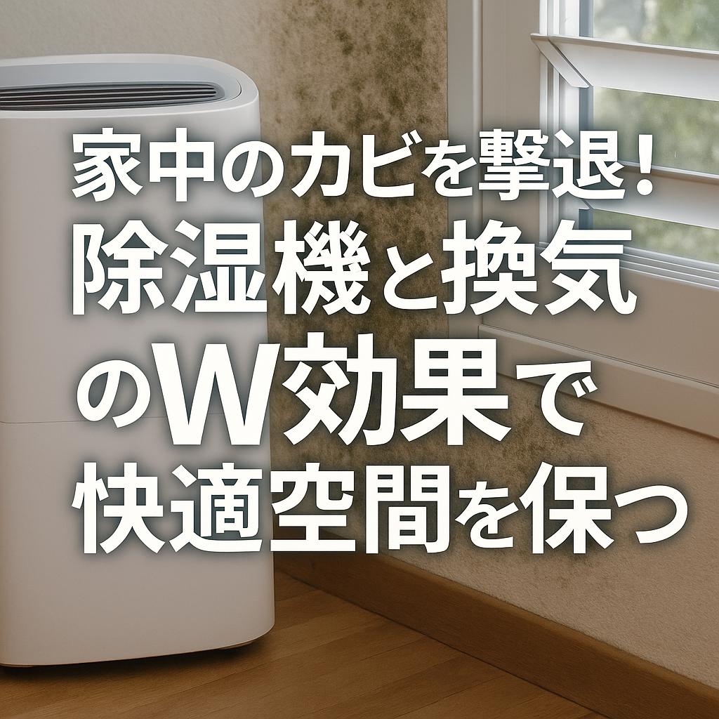 家中のカビを撃退！除湿機と換気のW効果で快適空間を保つ