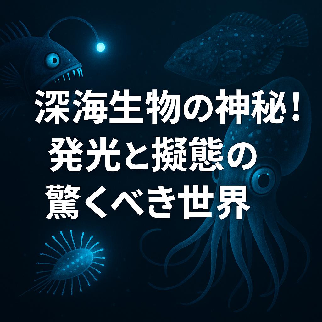 深海生物の神秘！発光と擬態の驚くべき世界