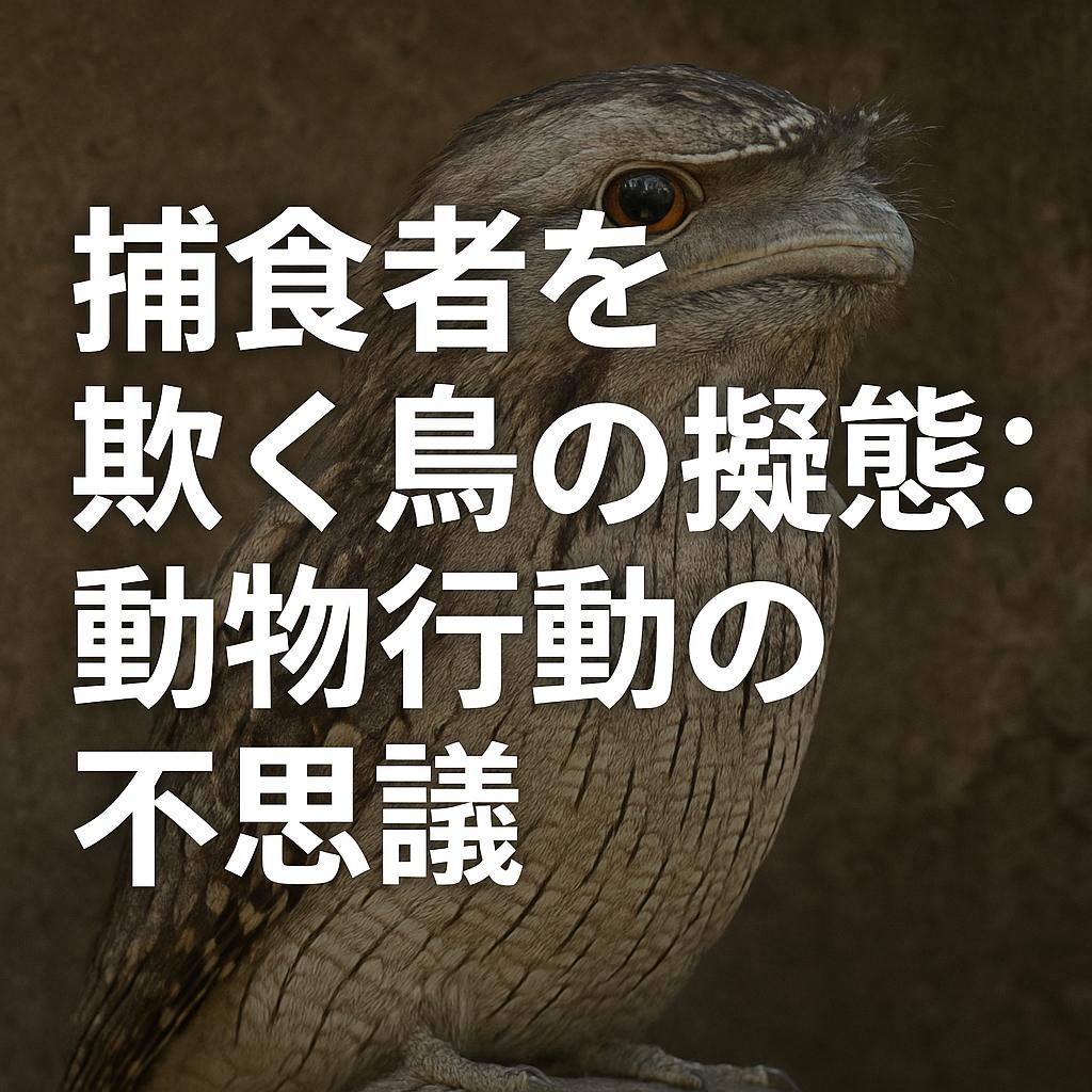 捕食者を欺く鳥の擬態：動物行動の不思議