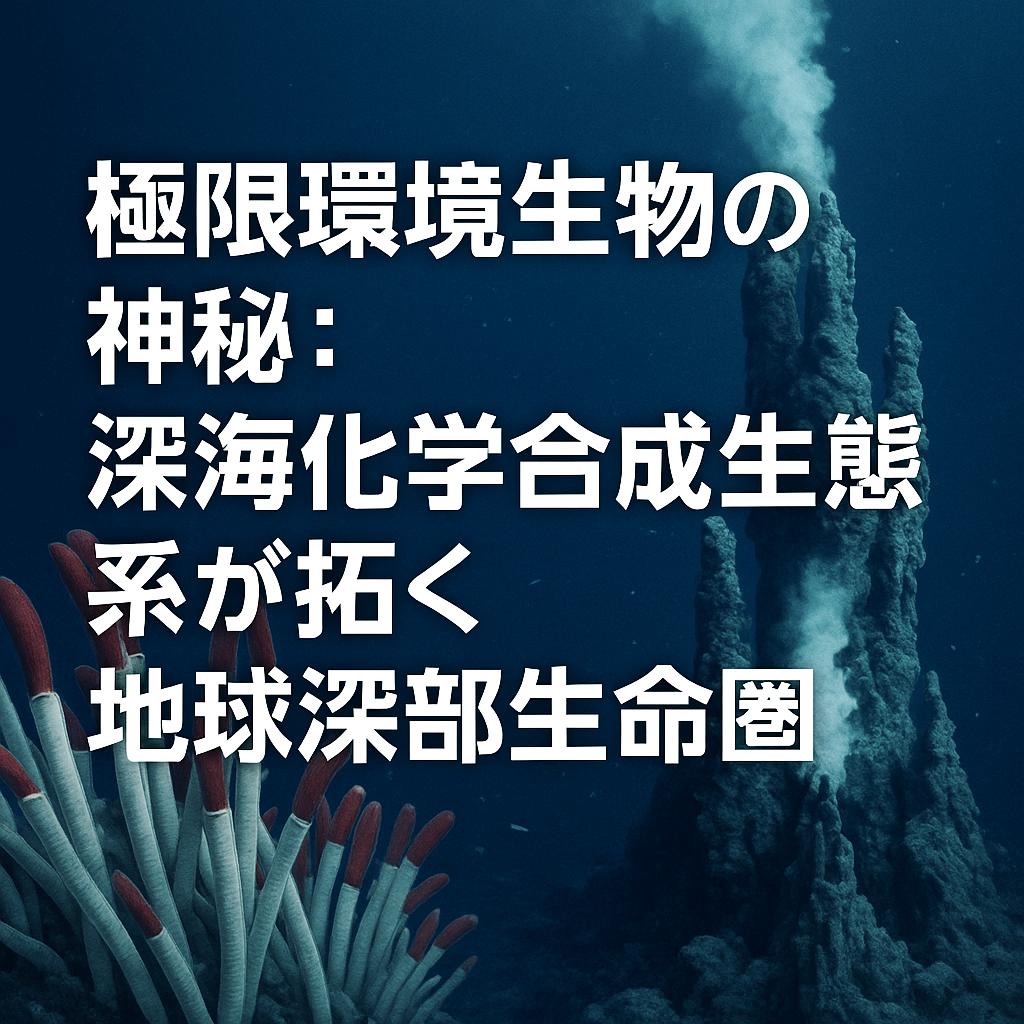 極限環境生物の神秘：深海化学合成生態系が拓く地球深部生命圏