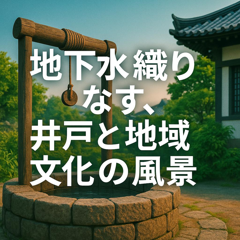 地下水が織りなす、井戸と地域文化の風景