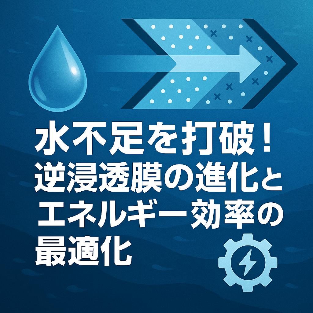 水不足を打破！逆浸透膜の進化とエネルギー効率の最適化