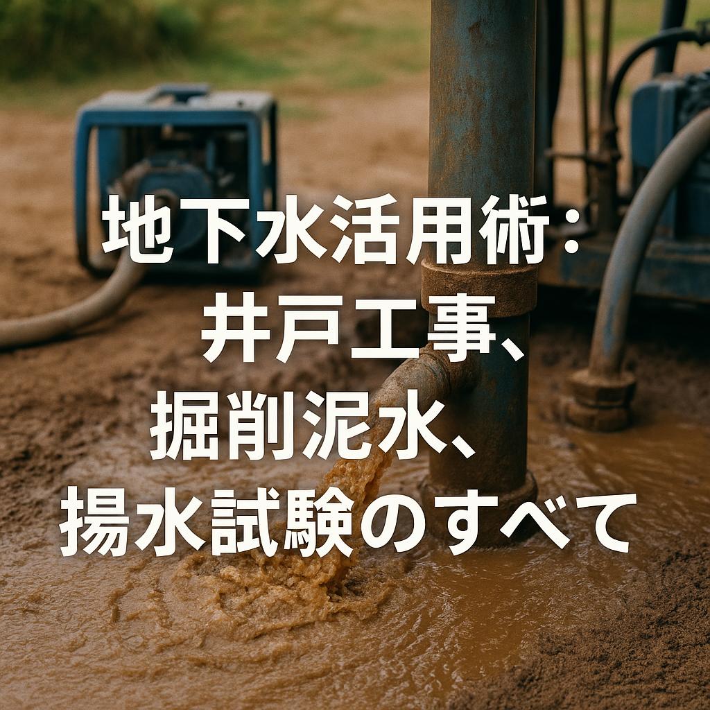 地下水活用術：井戸工事、掘削泥水、揚水試験のすべて
