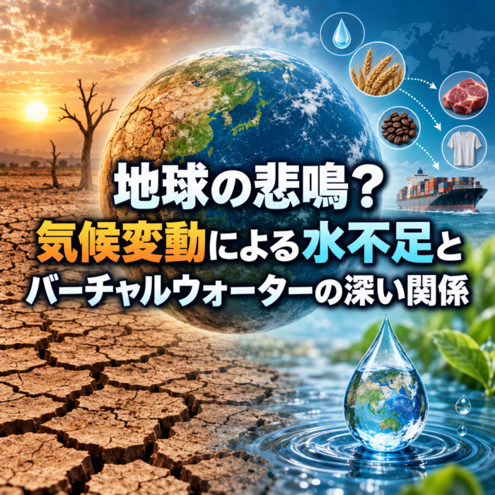 地球の悲鳴？気候変動による水不足とバーチャルウォーターの深い関係